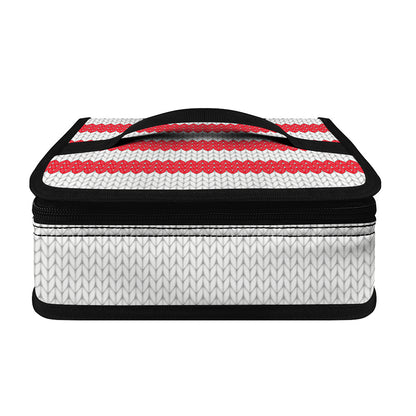 Knitted American Flag Print Small Lunch Bag