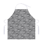 Knitted Raccoon Pattern Print Adjustable Apron