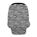 Knitted Raccoon Pattern Print Baby Seat Cover