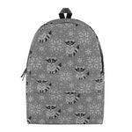 Knitted Raccoon Pattern Print Backpack