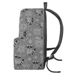 Knitted Raccoon Pattern Print Backpack