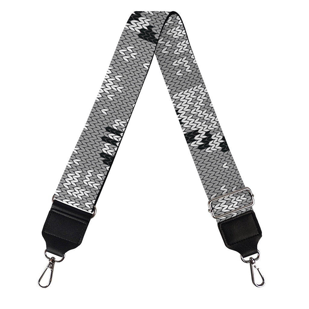 Knitted Raccoon Pattern Print Bag Strap