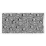 Knitted Raccoon Pattern Print Beach Towel