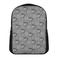 Knitted Raccoon Pattern Print Casual Backpack