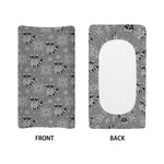 Knitted Raccoon Pattern Print Changing Pad Cover