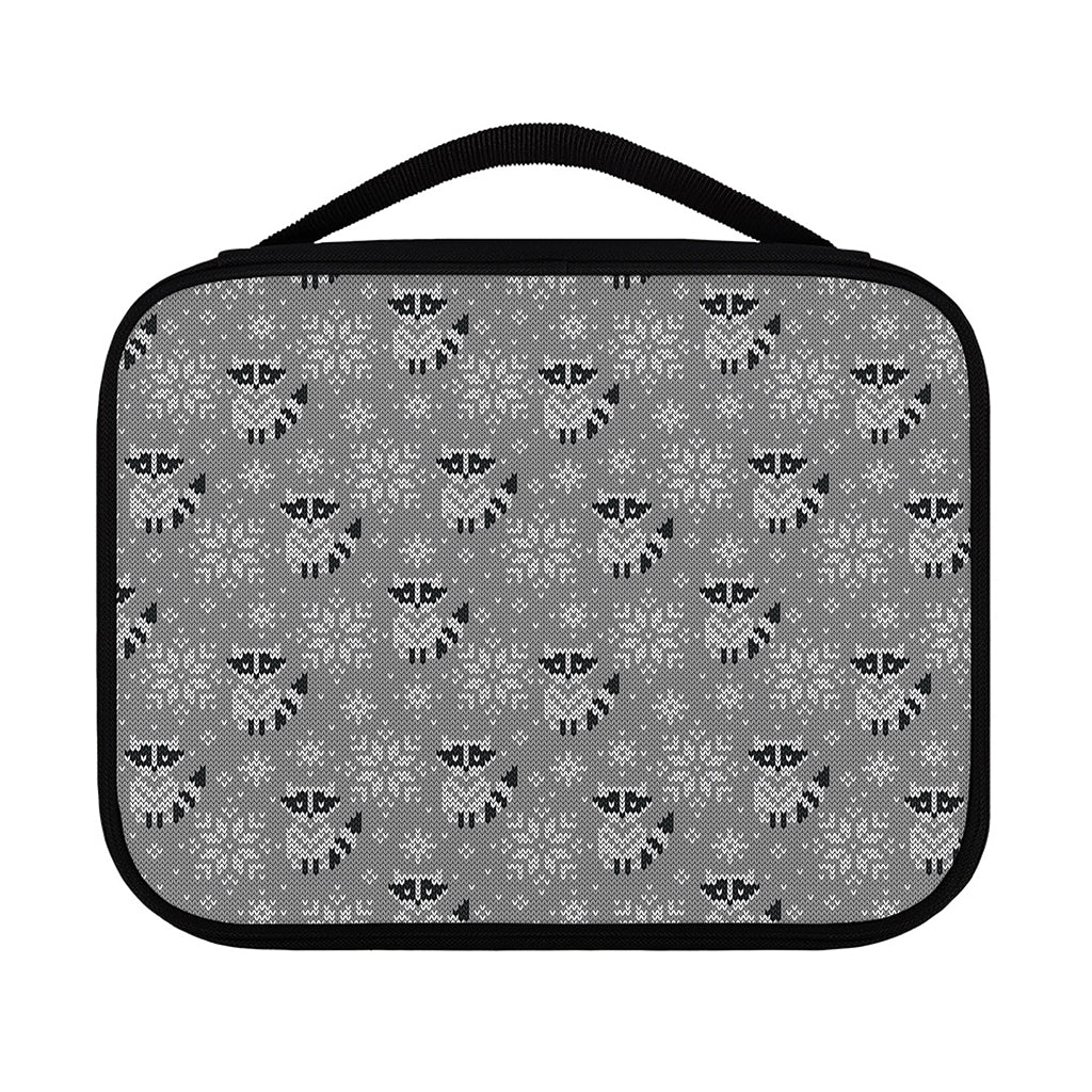 Knitted Raccoon Pattern Print Classic Bible Case
