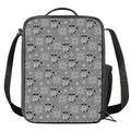 Knitted Raccoon Pattern Print Crossbody Lunch Bag