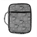 Knitted Raccoon Pattern Print Front Pocket Bible Bag