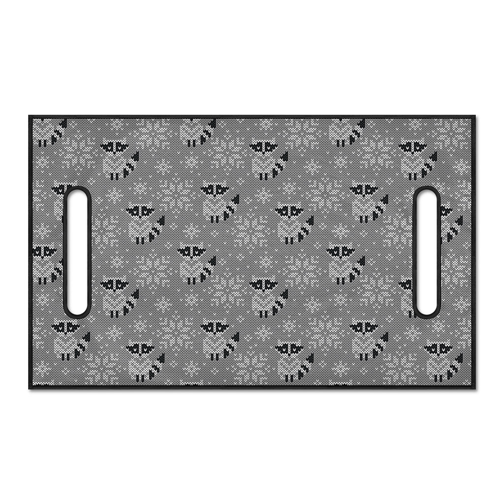 Knitted Raccoon Pattern Print Golf Cart Seat Cover