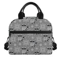 Knitted Raccoon Pattern Print Insulated Lunch Bag
