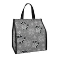 Knitted Raccoon Pattern Print Insulated Lunch Tote