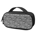 Knitted Raccoon Pattern Print Insulin Cooler Travel Case