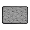 Knitted Raccoon Pattern Print Kitchen Mat