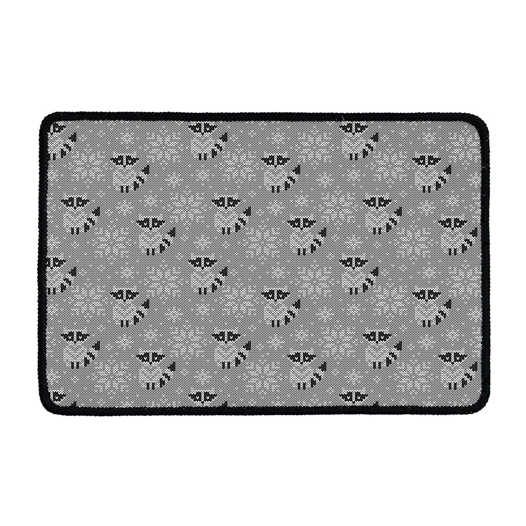 Knitted Raccoon Pattern Print Kitchen Mat