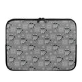 Knitted Raccoon Pattern Print Laptop Sleeve