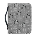 Knitted Raccoon Pattern Print Leather Bible Cover