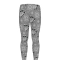 Knitted Raccoon Pattern Print Men's Leggings