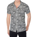 Knitted Raccoon Pattern Print Men's Shirt