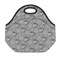 Knitted Raccoon Pattern Print Neoprene Lunch Bag
