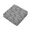 Knitted Raccoon Pattern Print Outdoor Seat Cushion Cover