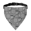 Knitted Raccoon Pattern Print Over The Collar Dog Bandana