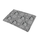 Knitted Raccoon Pattern Print Pet Cooling Mat Cover