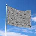 Knitted Raccoon Pattern Print Polyester Flag