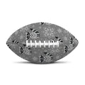 Knitted Raccoon Pattern Print Rugby Ball