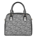 Knitted Raccoon Pattern Print Shoulder Handbag