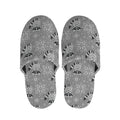 Knitted Raccoon Pattern Print Slippers