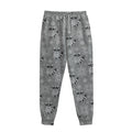 Knitted Raccoon Pattern Print Sweatpants