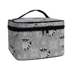 Knitted Raccoon Pattern Print Travel Makeup Bag