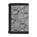 Knitted Raccoon Pattern Print Trifold Wallet