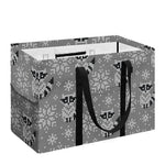 Knitted Raccoon Pattern Print Utility Tote Bag