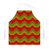 Knitted Reggae Pattern Print Adjustable Apron