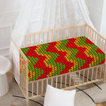Knitted Reggae Pattern Print Baby Crib Sheet