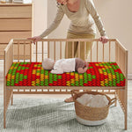 Knitted Reggae Pattern Print Baby Crib Sheet