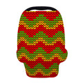 Knitted Reggae Pattern Print Baby Seat Cover