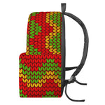 Knitted Reggae Pattern Print Backpack