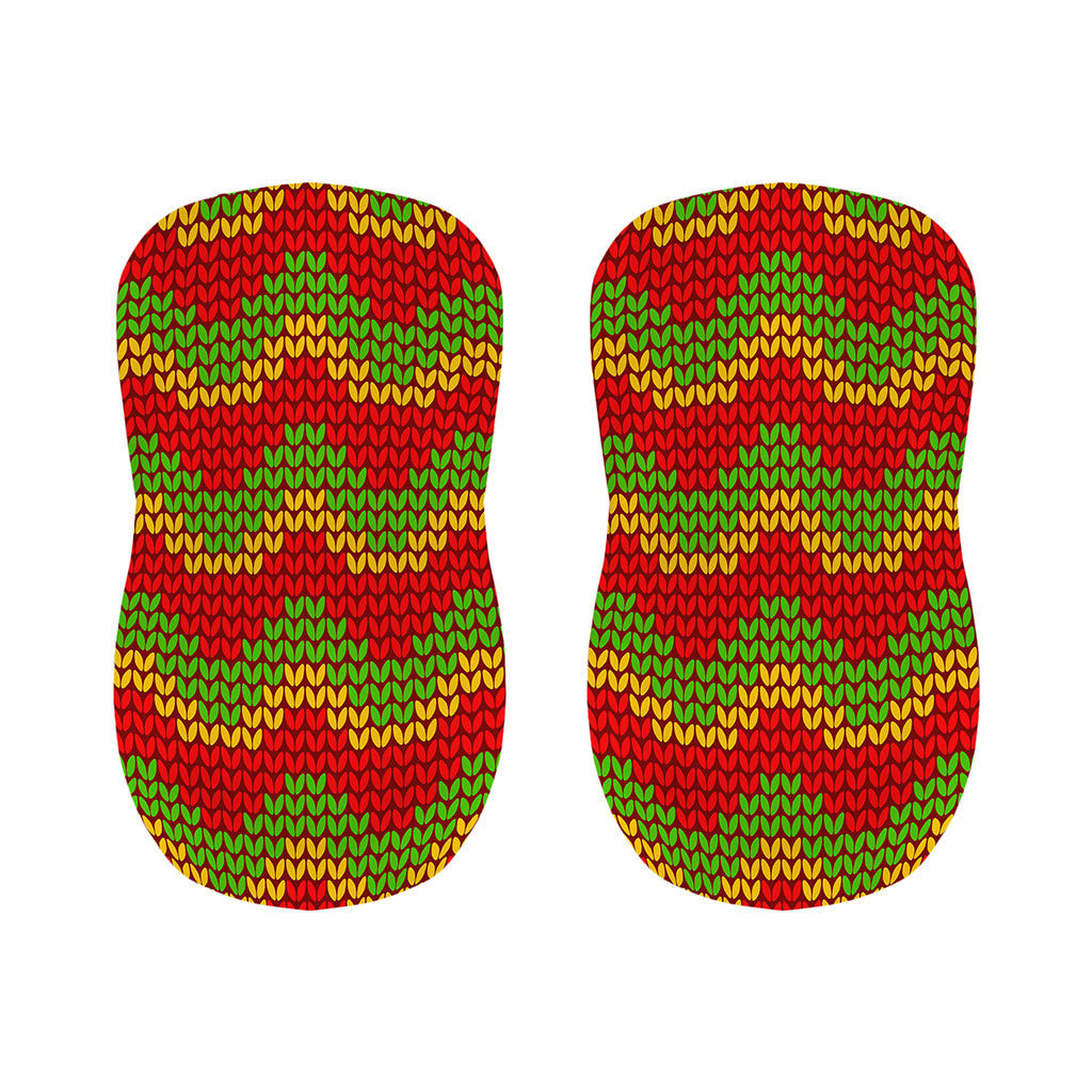 Knitted Reggae Pattern Print Bar Stool Covers