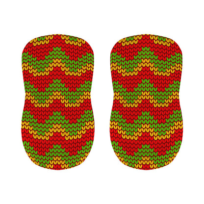 Knitted Reggae Pattern Print Bar Stool Covers