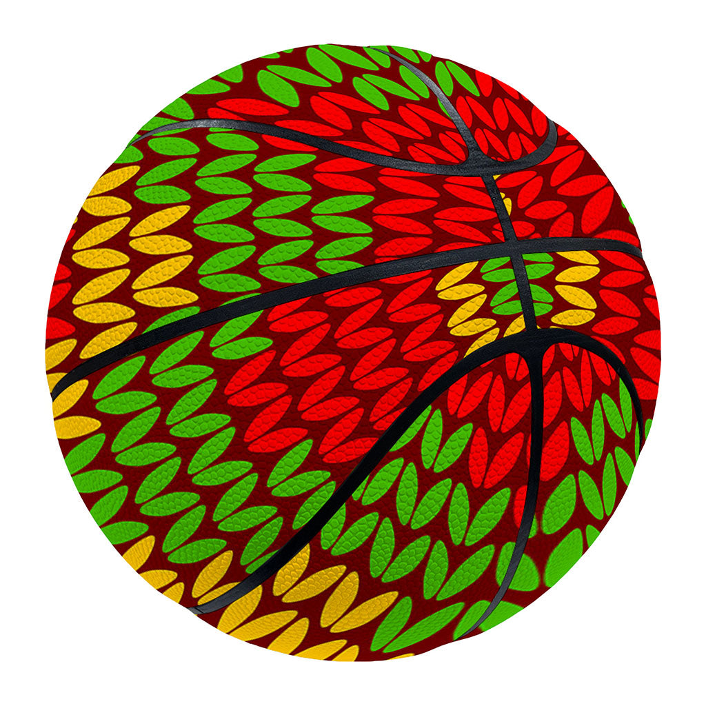 Knitted Reggae Pattern Print Basketball