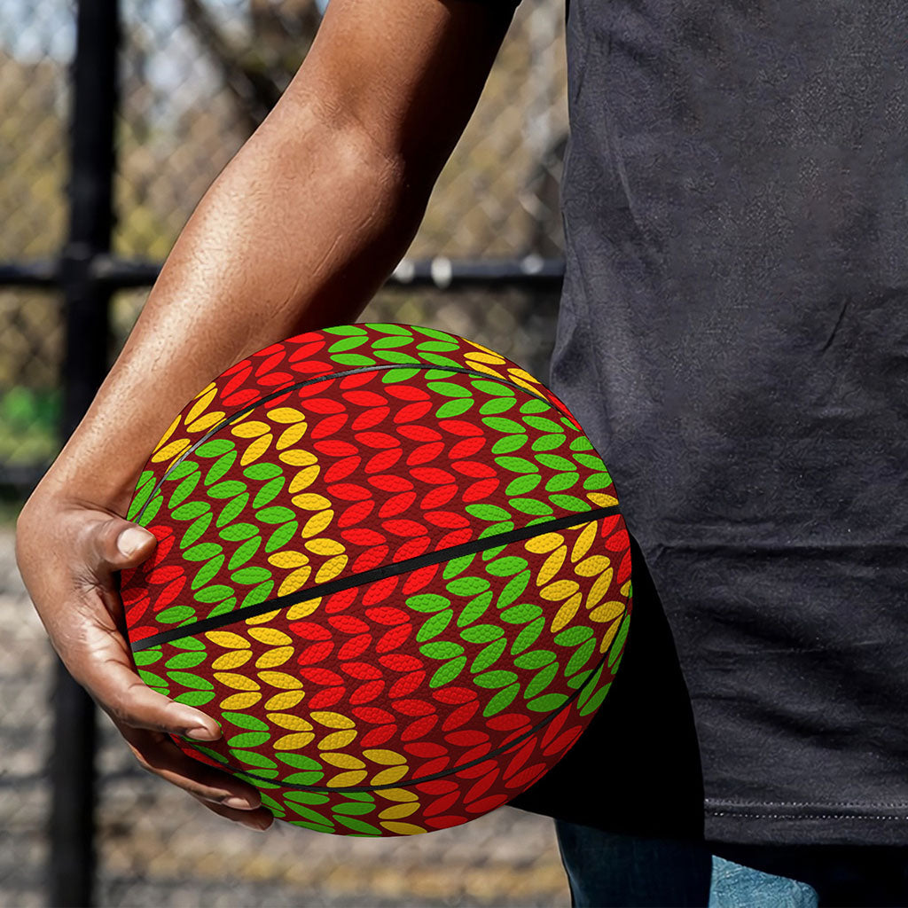 Knitted Reggae Pattern Print Basketball