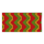 Knitted Reggae Pattern Print Beach Towel