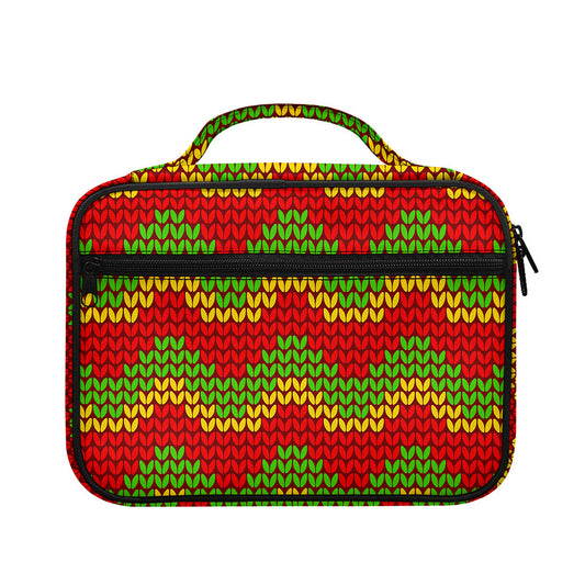Knitted Reggae Pattern Print Briefcase Bible Bag