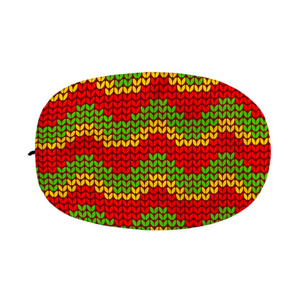 Knitted Reggae Pattern Print Car Side Mirror Covers