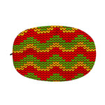 Knitted Reggae Pattern Print Car Side Mirror Covers