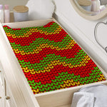 Knitted Reggae Pattern Print Changing Pad Cover