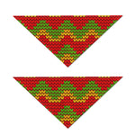 Knitted Reggae Pattern Print Dog Bandana
