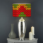 Knitted Reggae Pattern Print Drum Lamp Shade